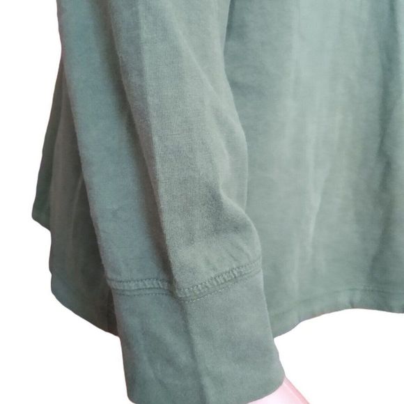 LL Bean T-Shirt Men's Long Sleeve Green Size 2X - Picture 3 of 7